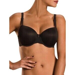 Chantelle Rive Gauche 3386 Full Coverage T-Shirt Bra Black Lace 32DD / 70E